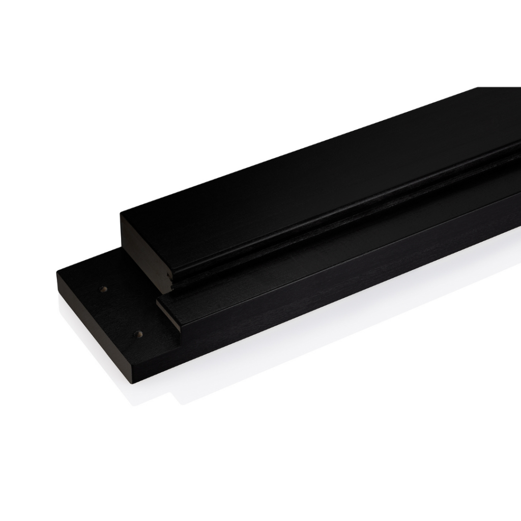 Schwarz lackiert Espe